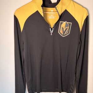 Vegas Golden Knights Fanatics Quarter Zip Pullover Men’s Small Black Gold NHL